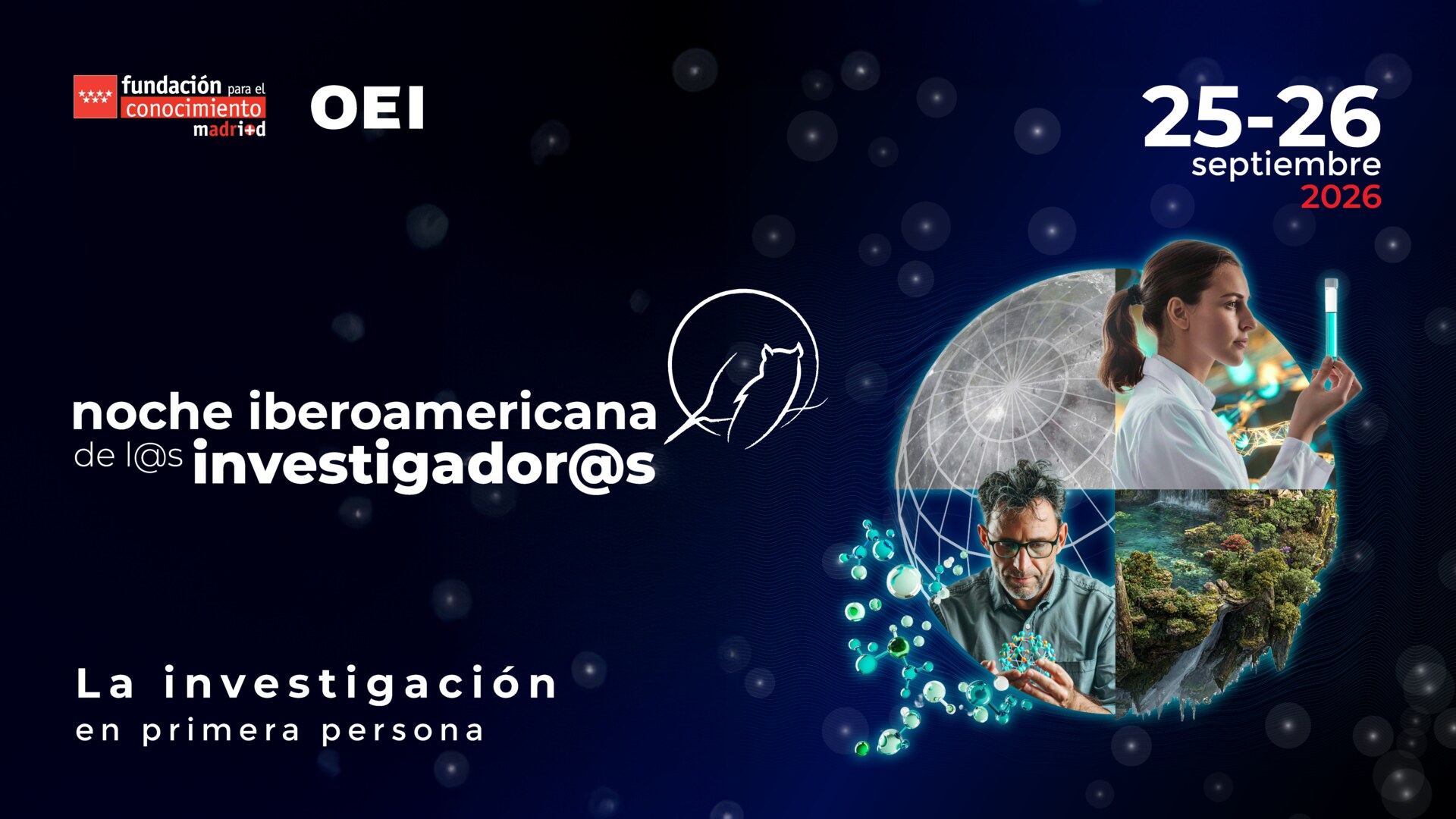 Noche Iberoamericana de l@s Investigador@s 2026, 25 y 26 de septiembre