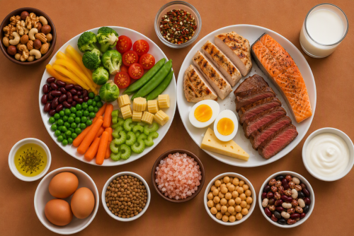Alimentos en platos