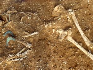 Restos humanos descubiertos al sur de Augsburgo (Alemania) de hace entre 2.500 y 1.650 a.C./ Stadtarchäologie Augsburg