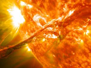 Llamarada solar. / NASA Goddard Space Flight Center (WIKIPEDIA)
